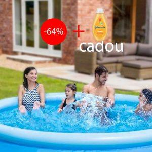 PROMOTIE IMBATABILA! piscina INTEX Family PREMIUM 1680mM pentru intreaga familie  + CADOU Sampon J&J, tot pachetul la doar 99 lei in loc de 299!